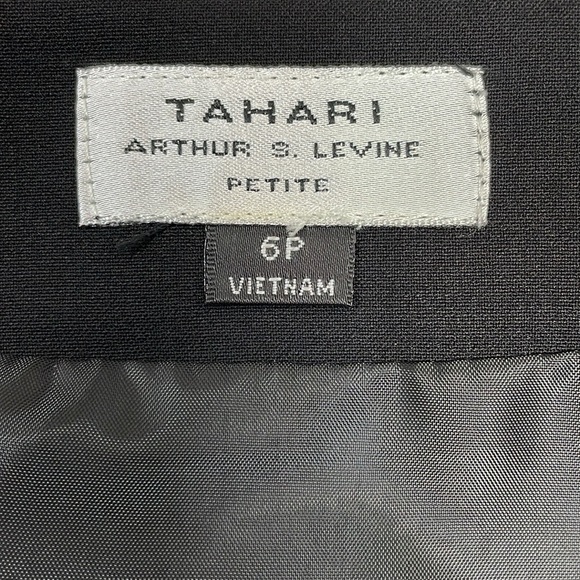 Tahari Arthur Levine Julie Pencil Skirt Side Hem Pleats 6P - Picture 10 of 13